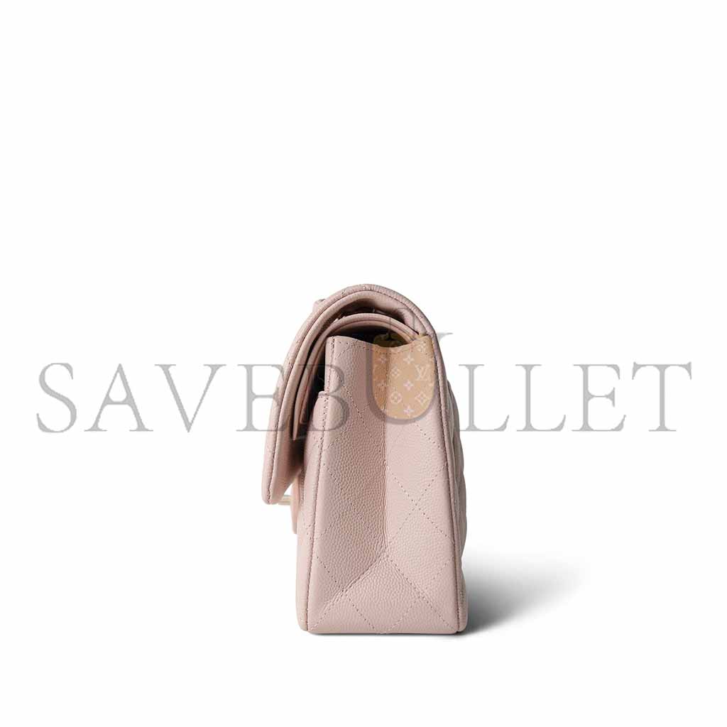 Ch*el light pink caviar quilted classic flap small a37586 (23*14.5*6cm)